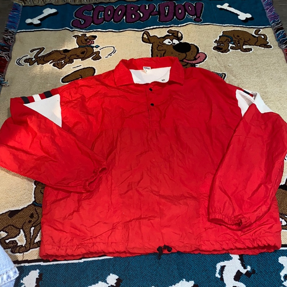 Vintage quarter button up windbreaker